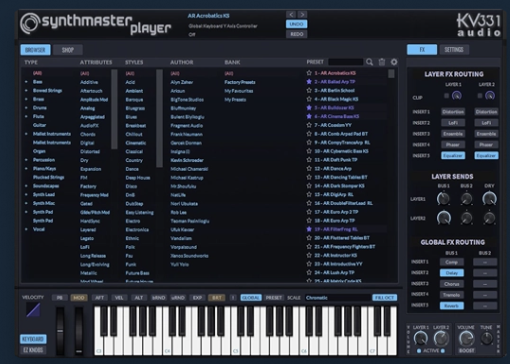 KV331 SYNTHMASTER 2 PLAYER